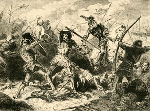 Az agincourti csata, 1415, 1890. alkotó: Unbekannt