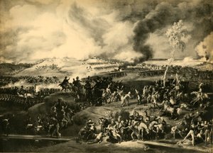 A borodinoi csata, 1812. szeptember 7., 1921. alkotó: Unbekannt