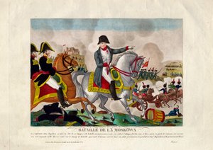 A borodinói csata 1812. augusztus 26-án, körülbelül 1812-ben alkotó: Unbekannt
