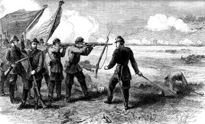 The Battle of Bull Run, Virginia, 1861 c1880 alkotó: Unbekannt