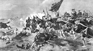 A dettingeni csata, 1743. június 16., 1910 alkotó: Unbekannt