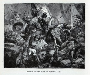 A roncevaux-i csata, 1882 alkotó: Unbekannt