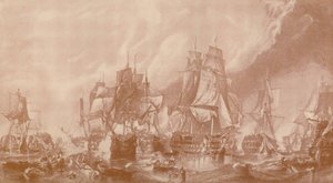 A trafalgari csata, 1805, 1896. alkotó: Unbekannt