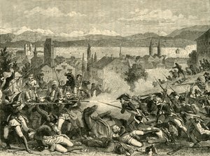 A zürichi csata, 1799, 1890. alkotó: Unbekannt