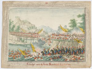 A csata a Kamcsik folyón 1828. október 15-én alkotó: Unbekannt