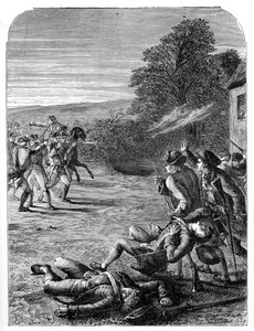 A Lexingtoni és Concordi csaták, 1775. április 19., 1872 alkotó: Unbekannt