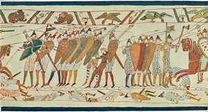 A Senlac Bayeux-i csata kezdete Gobelin, XV. század, 1902 alkotó: Unbekannt