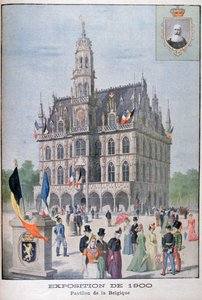 A belga pavilon az 1900-as egyetemes kiállításon, Párizs, 1900 alkotó: Unbekannt