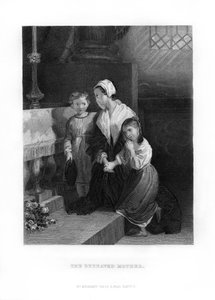 A gyászoló anya, 1872 alkotó: Unbekannt