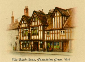 A fekete hattyú, Peasholme Green, York, 1936. alkotó: Unbekannt