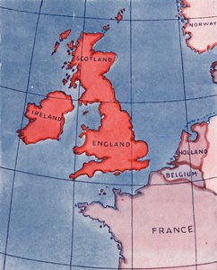 A Brit-szigetek és Franciaország, Belgium és Hollandia délben, 1935 nyár közepén alkotó: Unbekannt