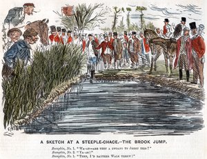 The Brook Jump, 1863 alkotó: Unbekannt