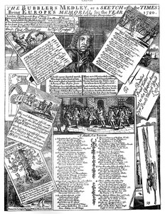 The Bubblers Medley, avagy az idők vázlata, 1720 alkotó: Unbekannt