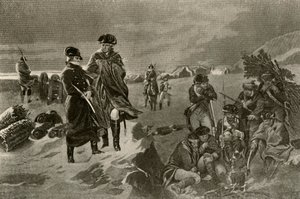 A Valley Forge-i tábor. Tiszti köpenyek és holland takarók katonáknak, c1777, 1937. alkotó: Unbekannt