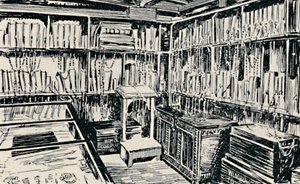 A Wimborne-i Láncolt Könyvtár, 1929 alkotó: Unbekannt