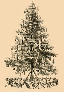 A gyerekek vidáman táncoltak a fa körül, 1882. alkotó: Unbekannt