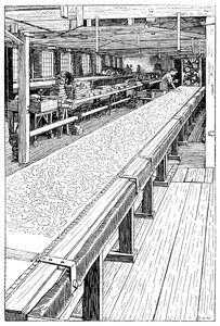 The Chintz Printing Room, Merton Abbey Mills, London, 1899 alkotó: Unbekannt