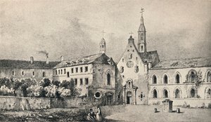 A templom és a Petits Augustins-kolostor, 1915 alkotó: Unbekannt