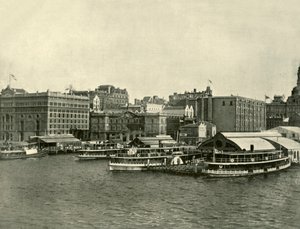 A Circular Quay, Sydney, 1901. alkotó: Unbekannt