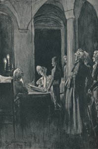Napóleon és Josephine polgári házassága, 1796. március 9., 1896. alkotó: Unbekannt