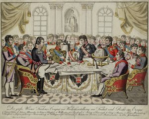 A bécsi kongresszus, c. 1815 alkotó: Unbekannt