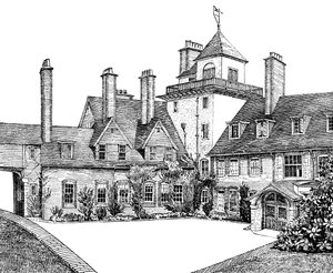 The Court Yard, Standen, East Grinstead, 1900 alkotó: Unbekannt