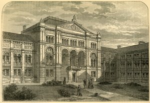 A South Kensington állomás udvara, 1876. alkotó: Unbekannt
