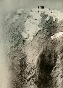 Az Erebus krátere, 900 láb mély és fél mérföld széles, 1908, 1909. alkotó: Unbekannt