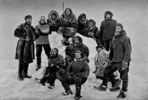 A Fram legénysége a második tél után. 1895. február 24., 1895. 1897. február 24. körül alkotó: Unbekannt