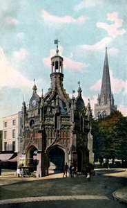 A kereszt és a katedrális, Chichester, West Sussex, XX. század eleje alkotó: Unbekannt