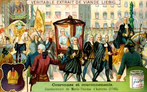 Ausztriai Mária Terézia megkoronázása 1740-ben, 1900 körül alkotó: Unbekannt