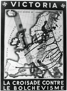A keresztes hadjárat a bolsevizmus ellen, Vichy francia propagandaplakát, 1941