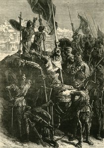 A keresztesek Jeruzsálem előtt, 1099, 1890. alkotó: Unbekannt