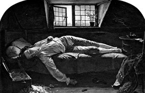 Chatterton halála, 1856-1900 alkotó: Unbekannt