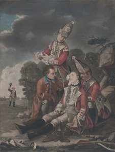 Wolfe tábornok halála Quebecben, 1759. szeptember, 1779. október 10. alkotó: Unbekannt