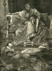 Sardanapalus halála, 1890. alkotó: Unbekannt