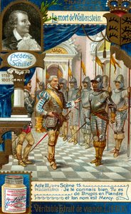 Friedrich Schiller Wallenstein halála 1759-1809, 1900 alkotó: Unbekannt