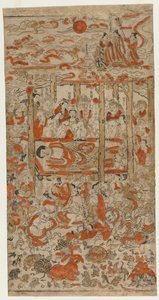 A Buddha halála, c. 1710-es évek. alkotó: Unbekannt