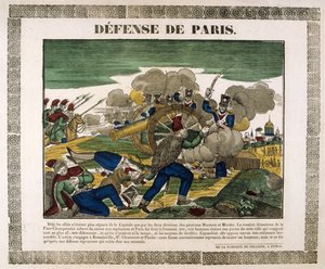 Párizs védelme, 1814, XIX alkotó: Unbekannt