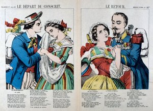 A hadköteles távozása és hazatérése, XIX alkotó: Unbekannt