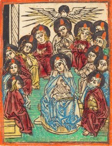 A Szentlélek leszállása, 14801490. alkotó: Unbekannt