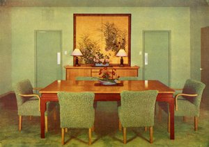 The Dining-Room – Paul T. Frankl, Beverly Hills, Kalifornia, 1941 alkotó: Unbekannt