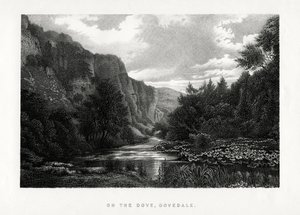 The Dove, Dovedale, Derbyshire, 1896 alkotó: Unbekannt