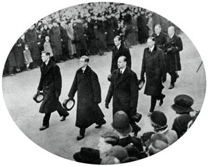 York hercege és testvérei György király vs temetési körmenetében, 1936, 1937 alkotó: Unbekannt