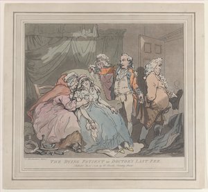 A haldokló beteg, avagy az orvos utolsó díja, 1786. április 1., 1786. április 1. alkotó: Unbekannt