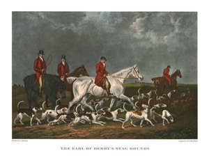 The Earl of Derbys Stag Hounds, 19. század eleje, 1955 körül. alkotó: Unbekannt
