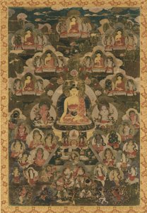 A nyolc gyógybuddha, 18. század. alkotó: Unbekannt