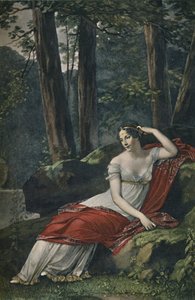Josephine császárné a malmaisoni parkban, 1809, 1896 alkotó: Unbekannt