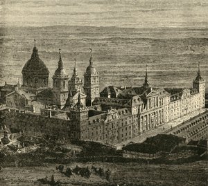Az Escurial Madrid közelében, 1890. alkotó: Unbekannt