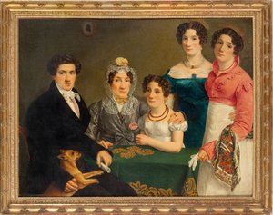 Vincenzo Bellini zeneszerző családja, 19. század első negyede... alkotó: Unbekannt
